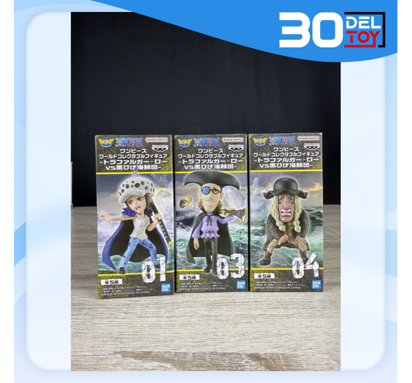 WCF One Piece – Law vs Blackbeard Pirates (Law, Van Augur, Doc Q) 3 ตัว