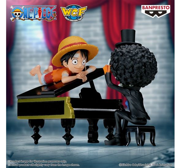 One Piece World Collectable Figure Log Stories-monkey D.luffy & Brook That S Great!! After All This Time, He's Still