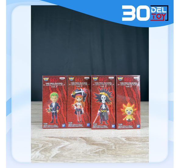 WCF One Piece Film RED Vol.2 – 4 ตัว (Zoro, Nami, Brook, Sunny-kun)